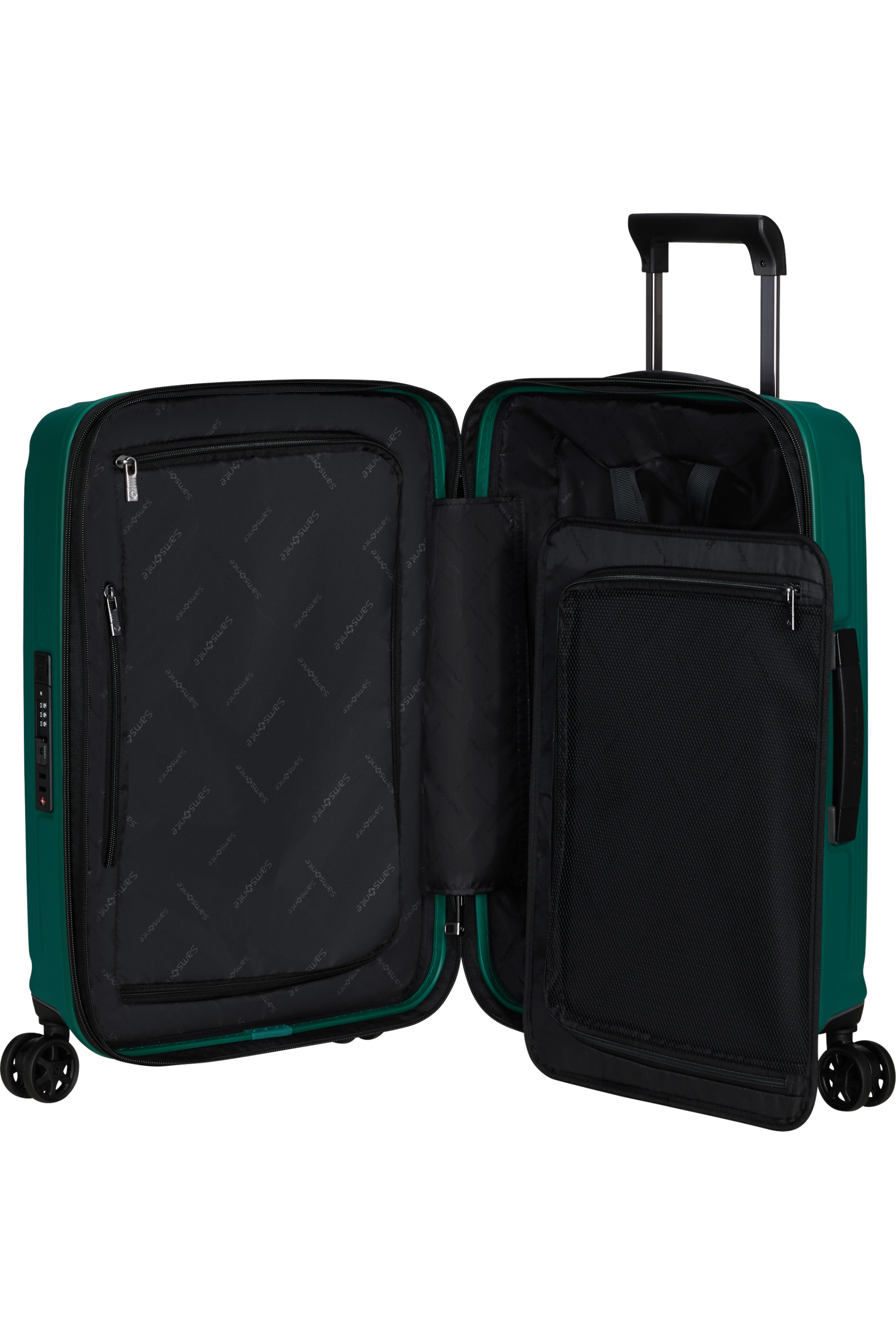 Shop NUON 55cm Spinner Expandable (4 Wheels) - Pine Green in australian