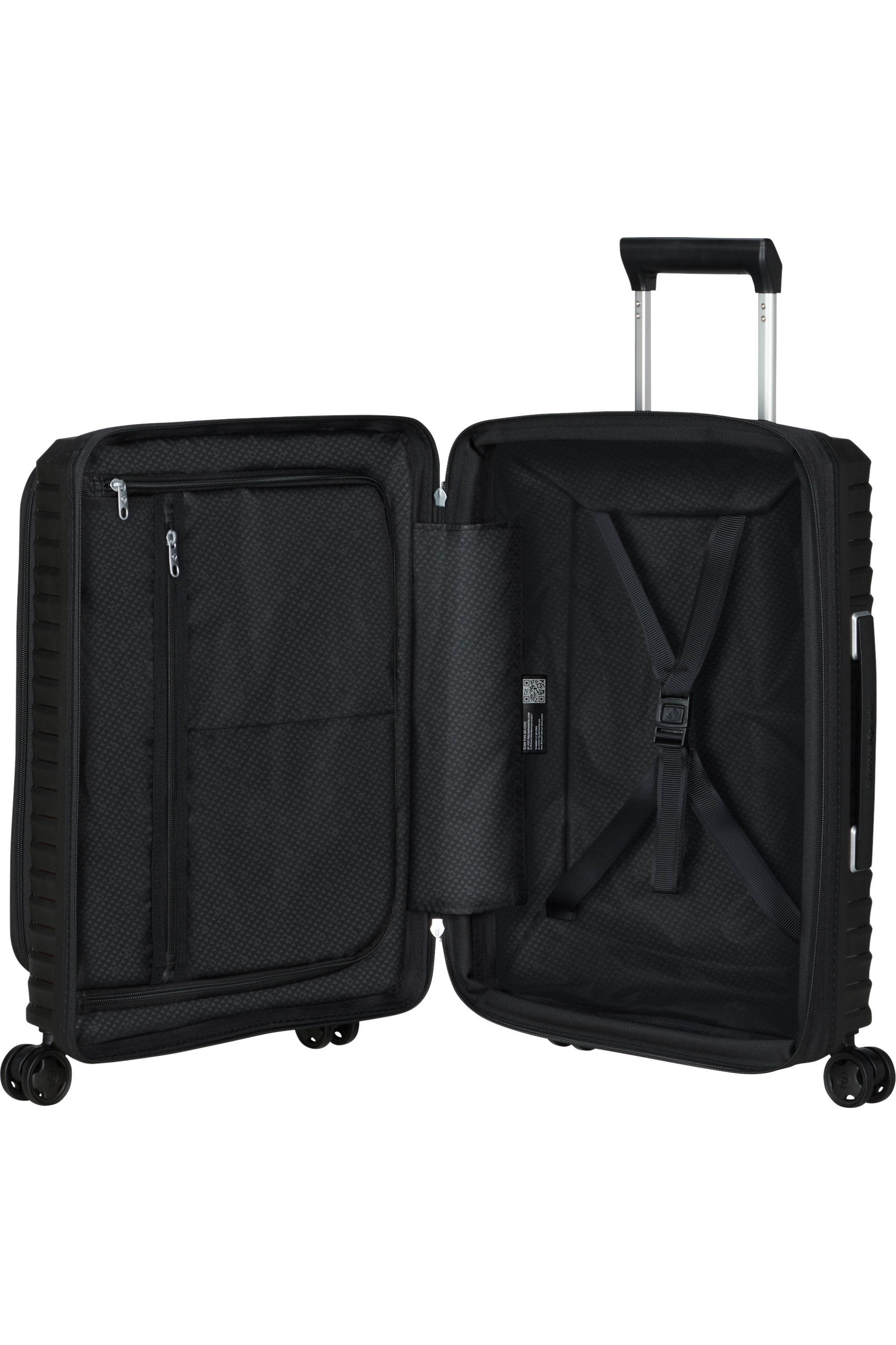 Shop UPSCAPE Spinner Expandable (4 wheels) 55cm Easy Access - Black in australian